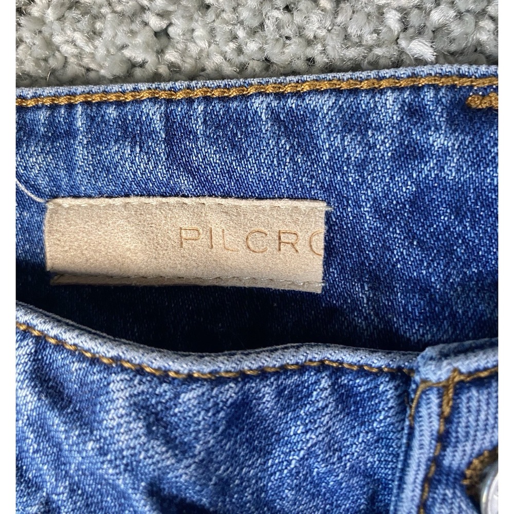 Anthropologie Pilcro Relaxed High Rise Wide Leg Jeans 32x32 Blue Pants - Picture 4 of 12